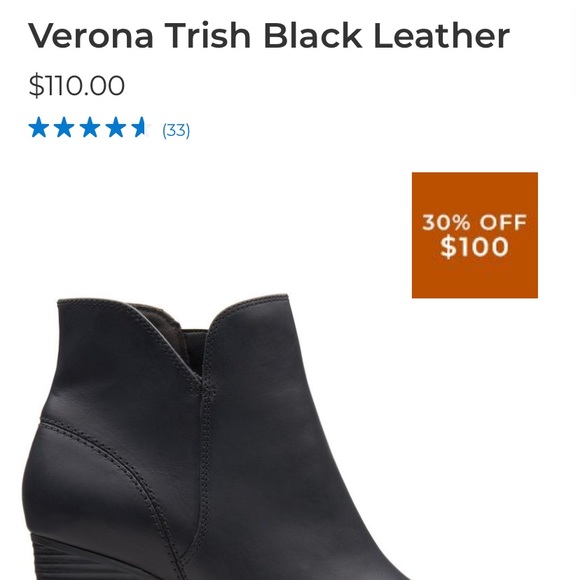 Verona Trisha black leather Clark’s - Picture 5 of 5